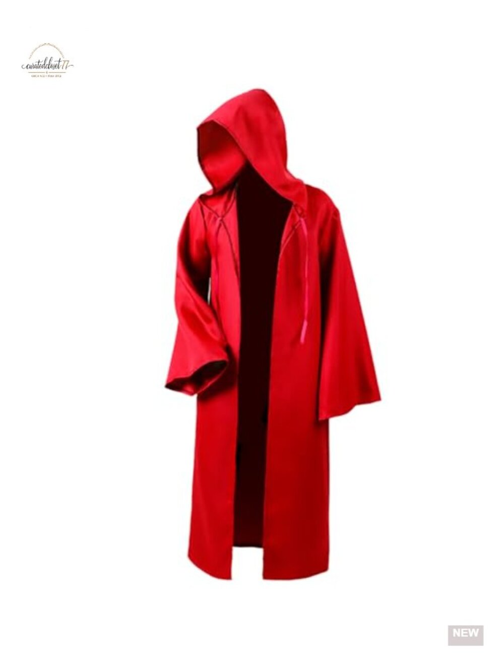 Men Tunic Hooded Robe Cloak Knight Cosplay Halloween Costume Polyester